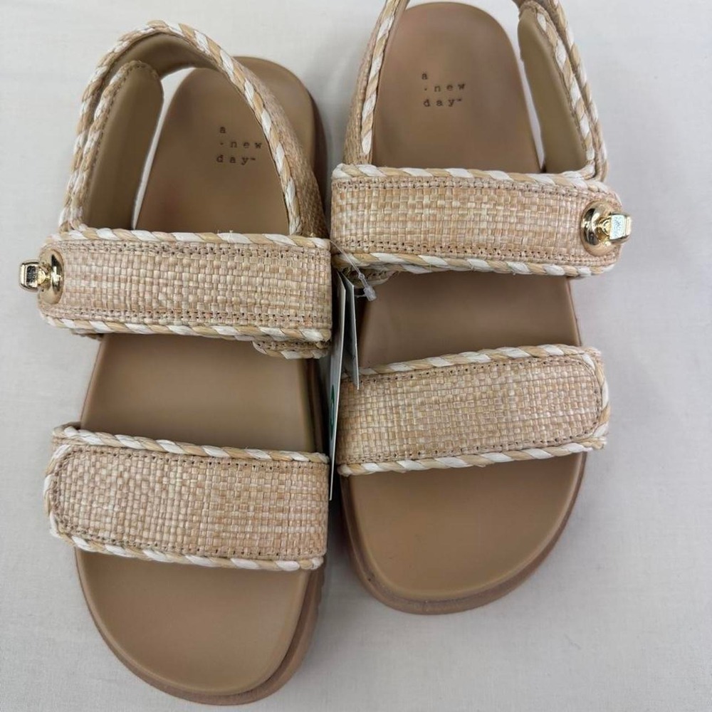 A New Day woven raffia platform sandals